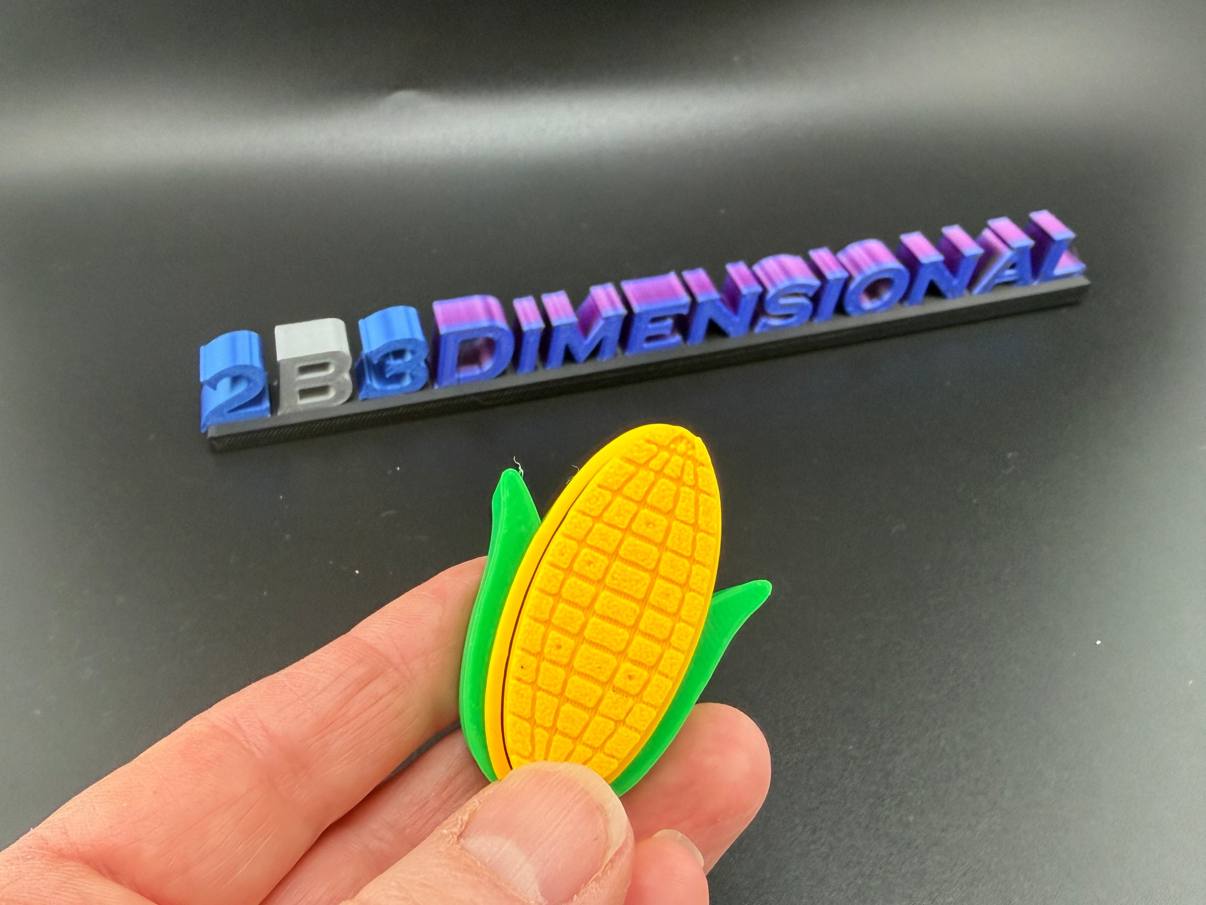 3D printed Corn on the Cob clicker 