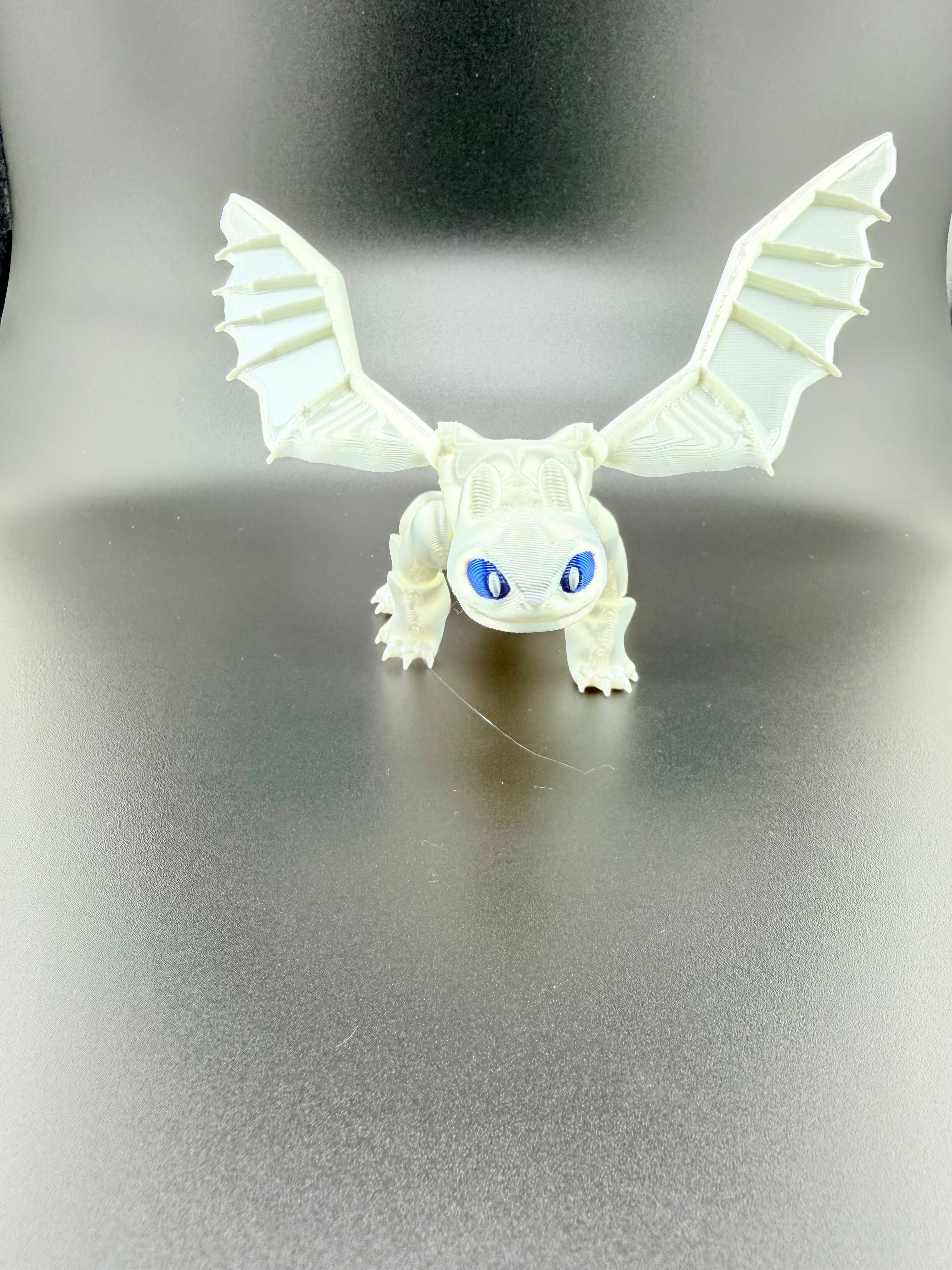 3D printed articulated light fury