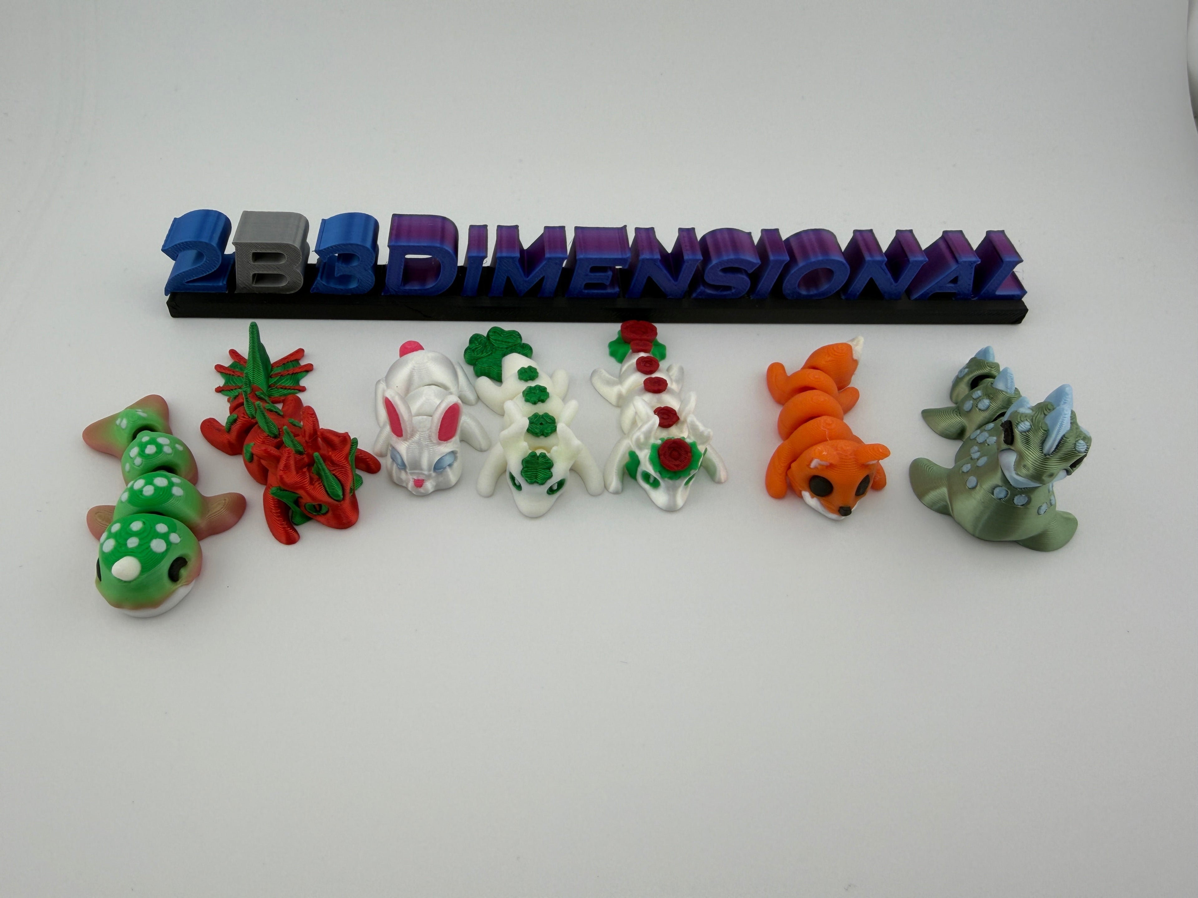 3D printed mini animals articulated