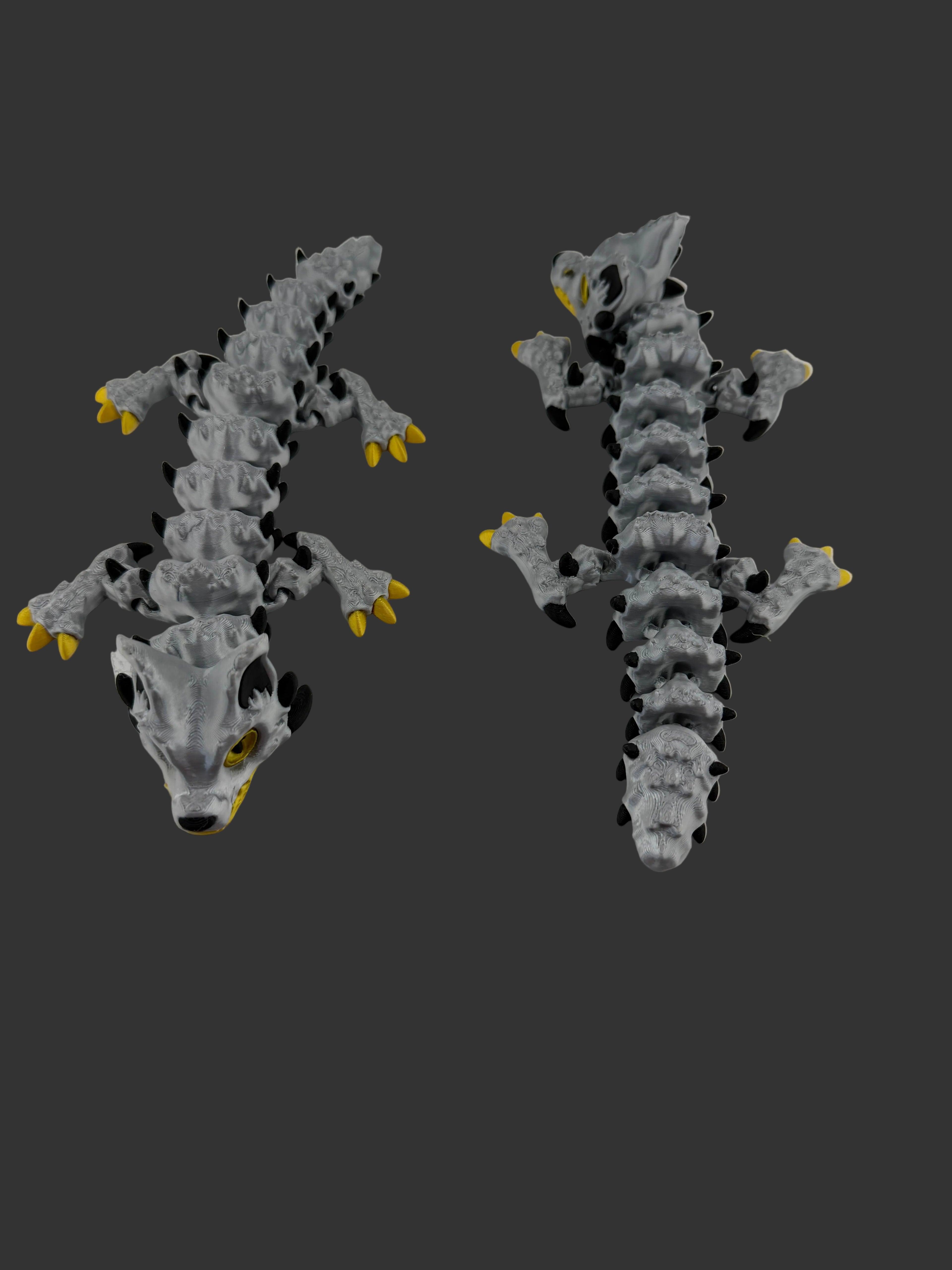 Articulated body baby husky dragon