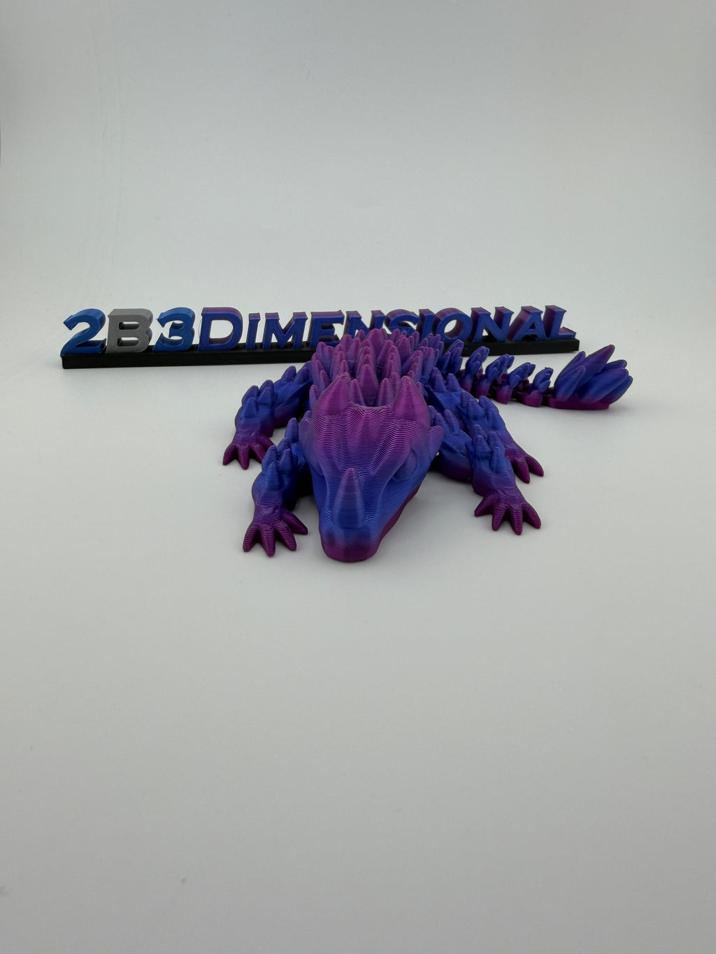 🌈 Baby Rainbow Spiked Dragon – Silk Multicolor