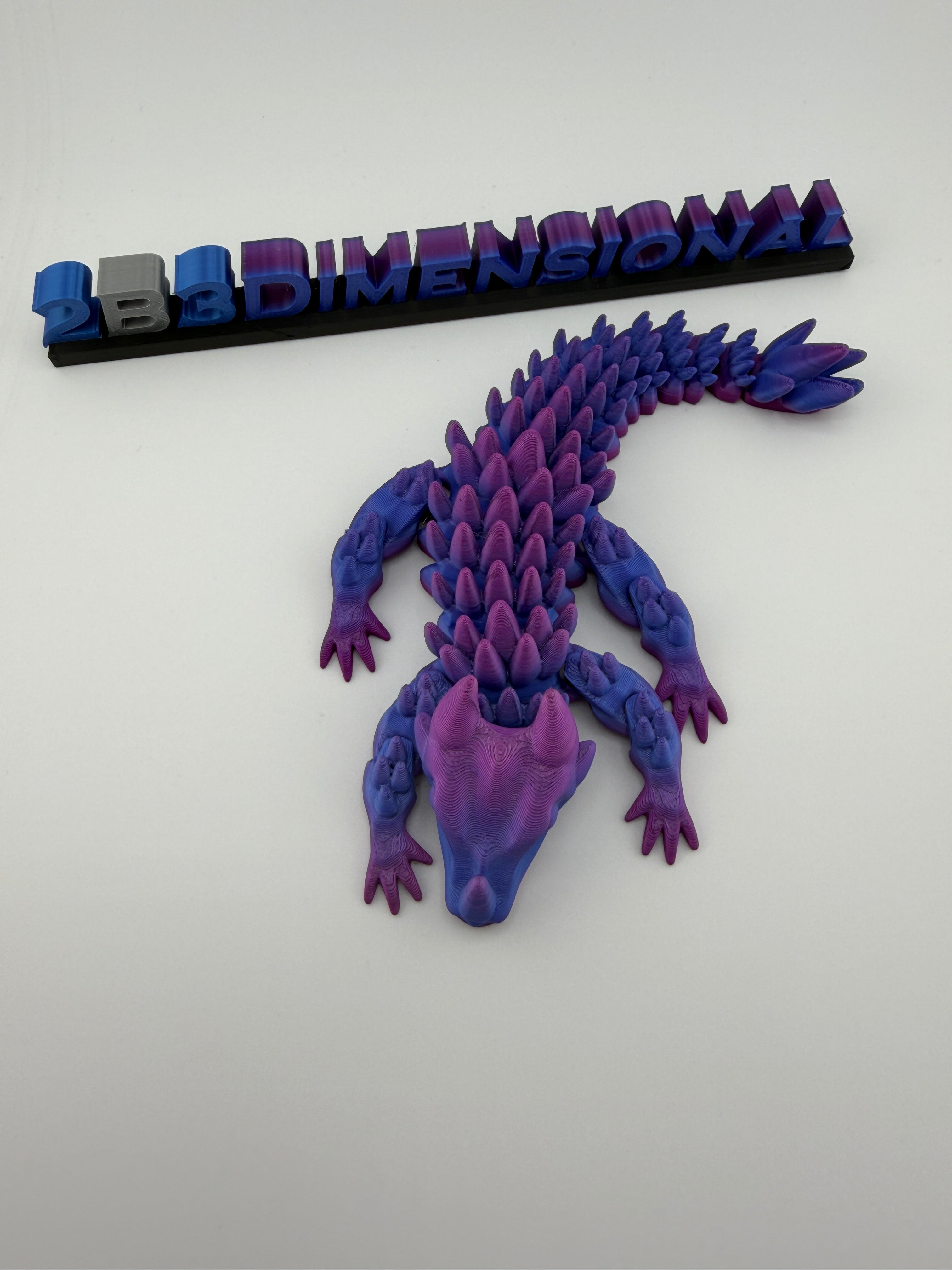 🌈 Baby Rainbow Spiked Dragon – Silk Multicolor