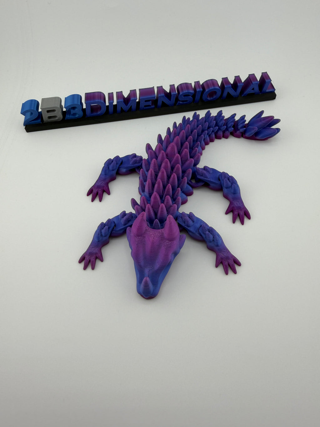 🌈 Baby Rainbow Spiked Dragon – Silk Multicolor
