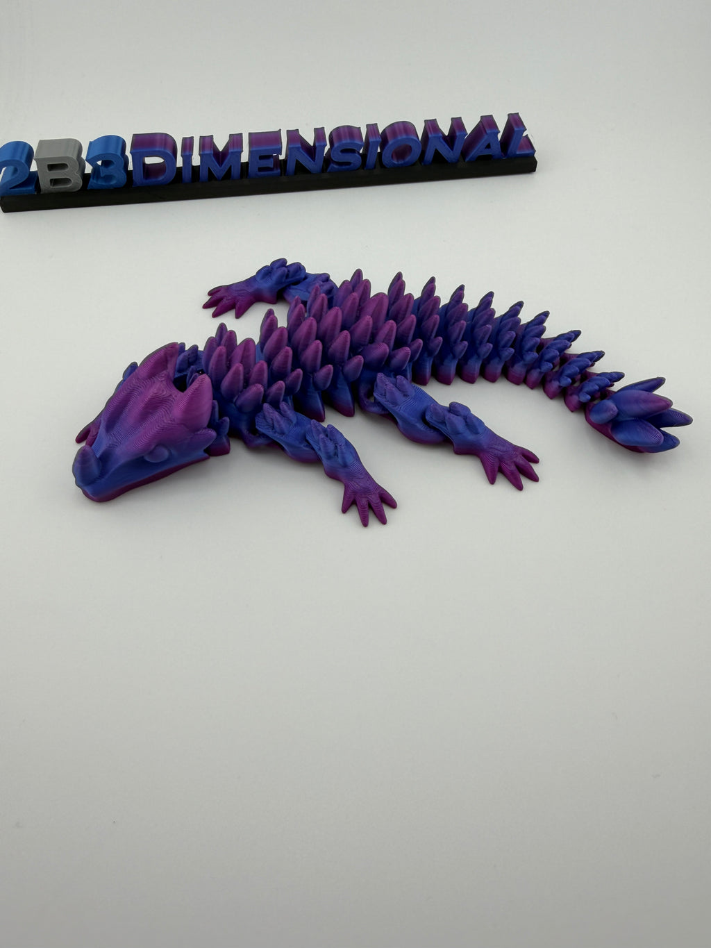 🌈 Baby Rainbow Spiked Dragon – Silk Multicolor