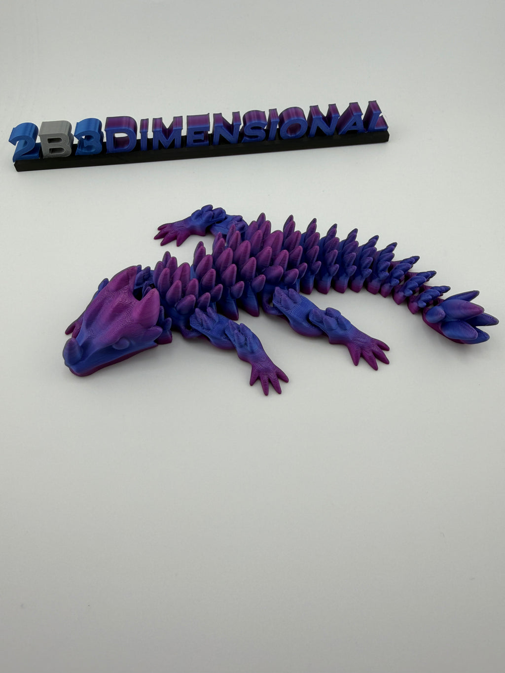 🌈 Baby Rainbow Spiked Dragon – Silk Multicolor