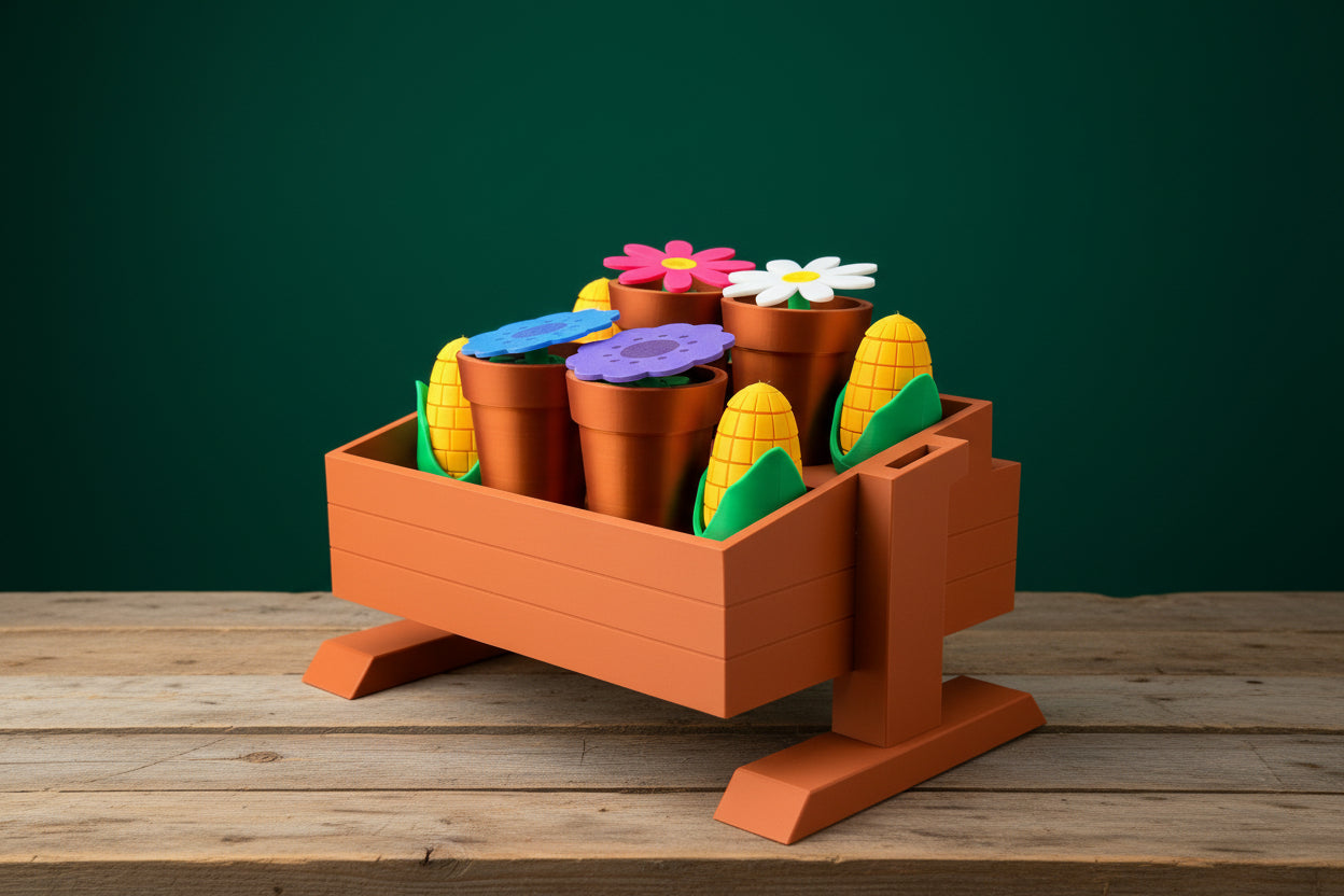 Farm Stand Display – Two-Step Market Shelf