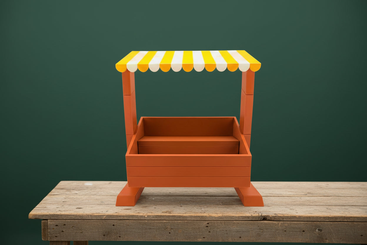 Farm Stand Display – Two-Step Market Shelf