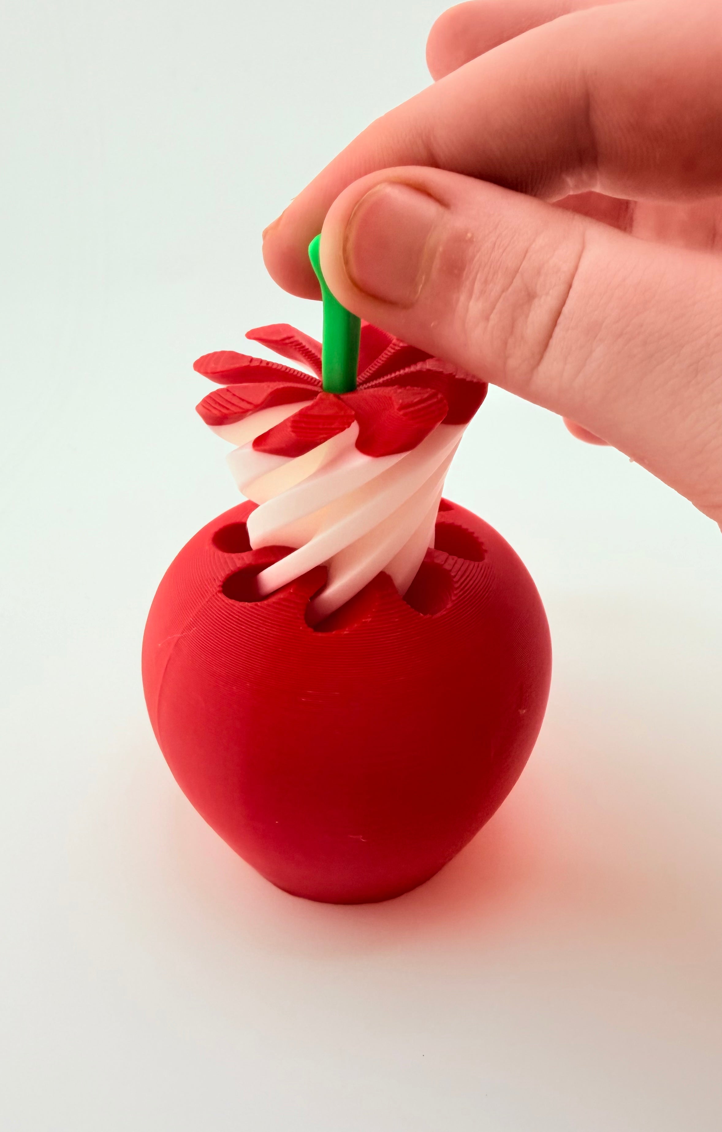 Fidget Apple with Pull-Out Core