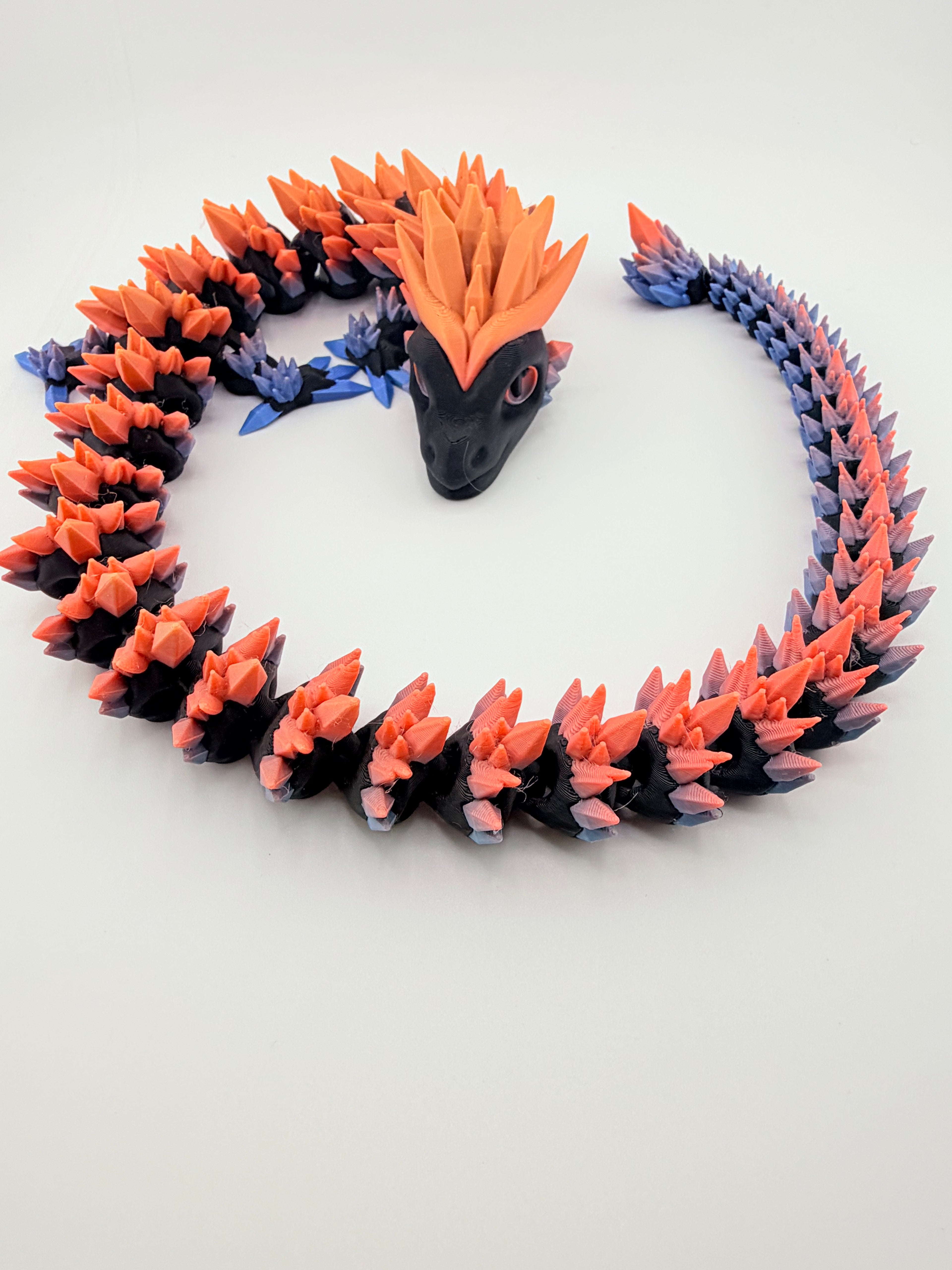 Giga Crystal Dragon – 24.5" | Black, Pink & Blue