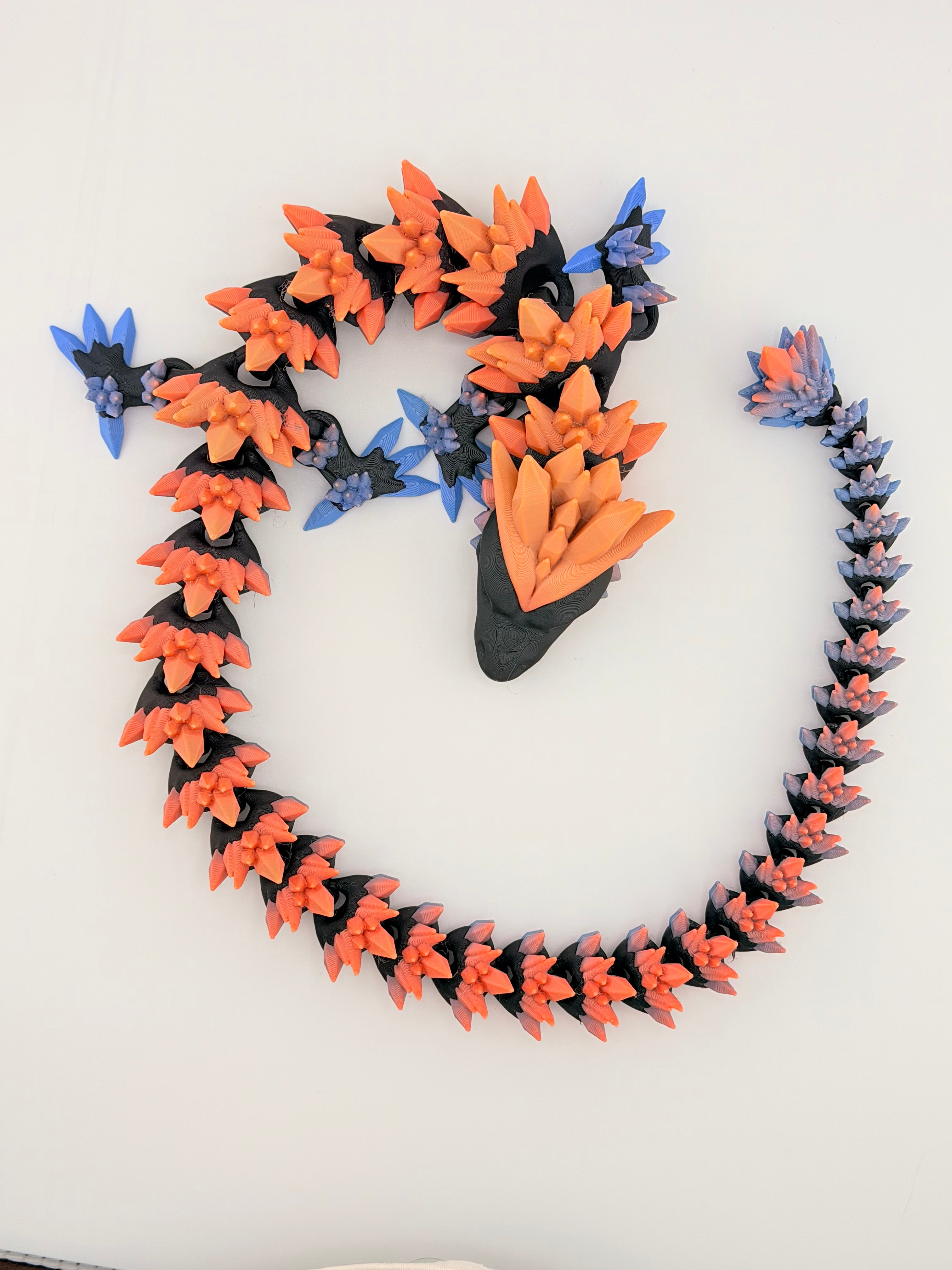 Giga Crystal Dragon – 24.5" | Black, Pink & Blue