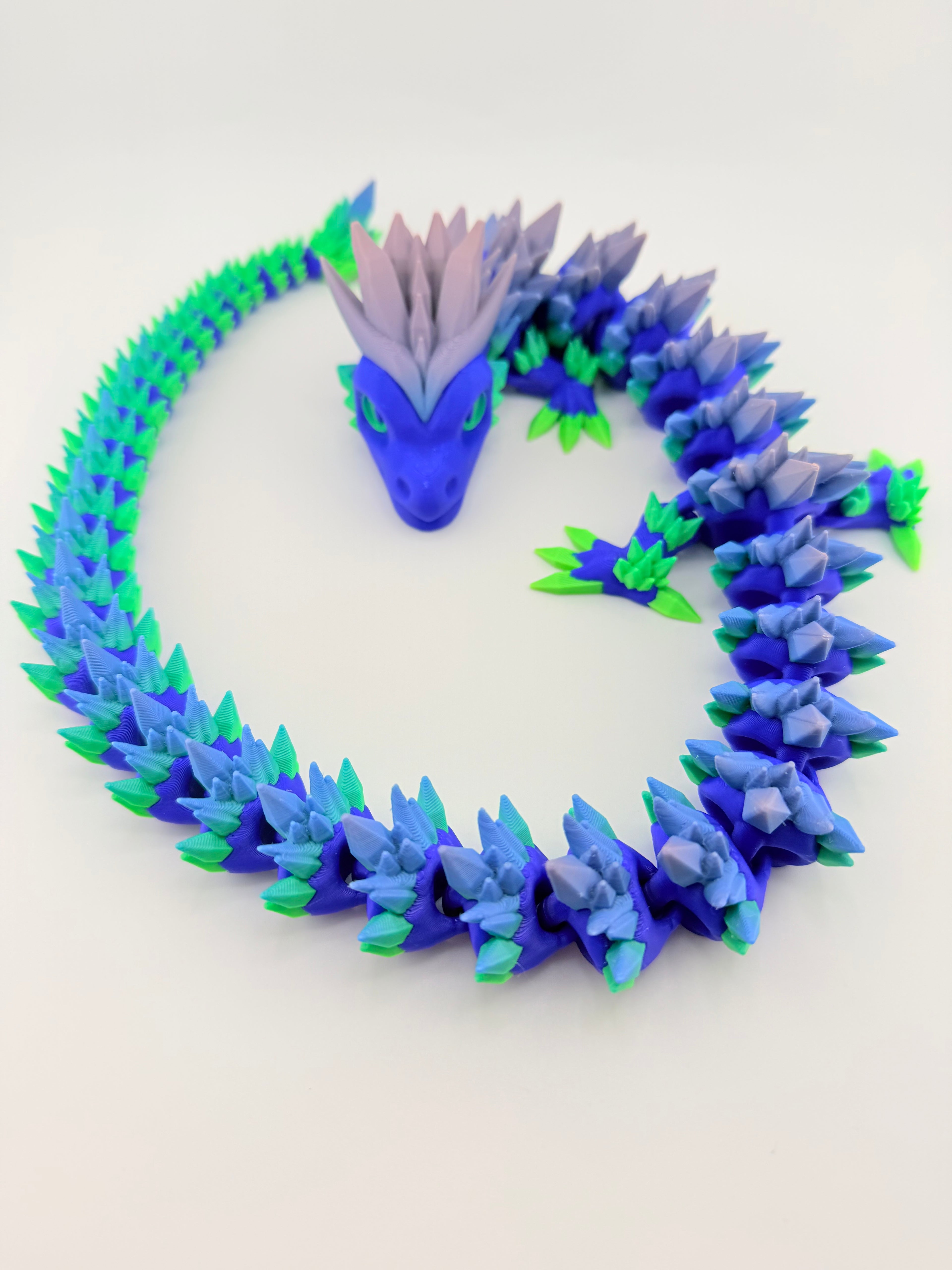 Dark Blue Giga Crystal Dragon – 24.5"