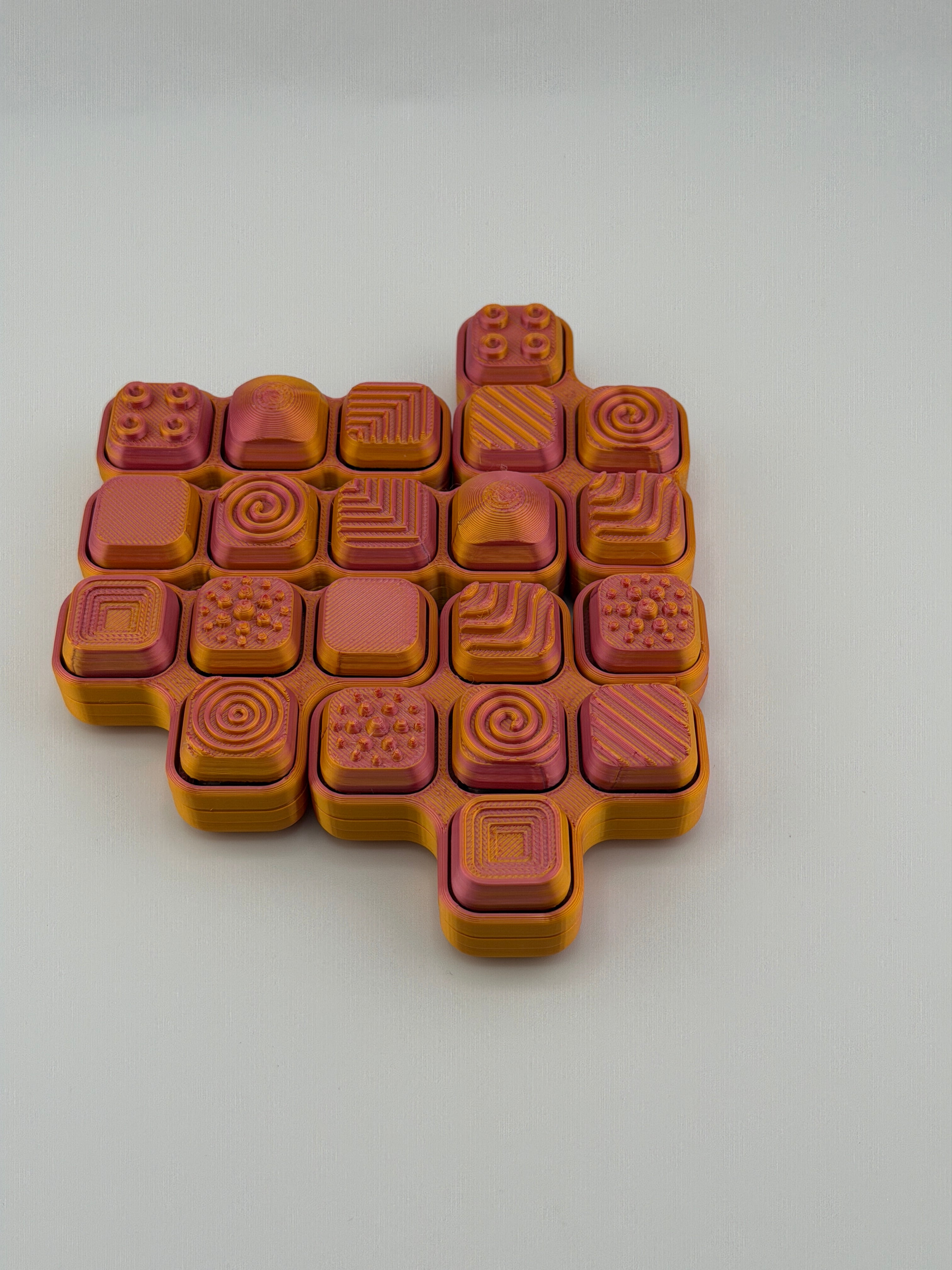 Geometric Jazzy Clickers – 6 Piece Set