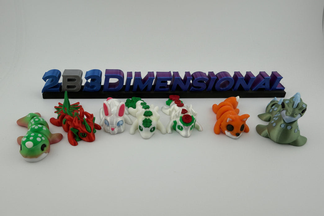 3D printed mini animals