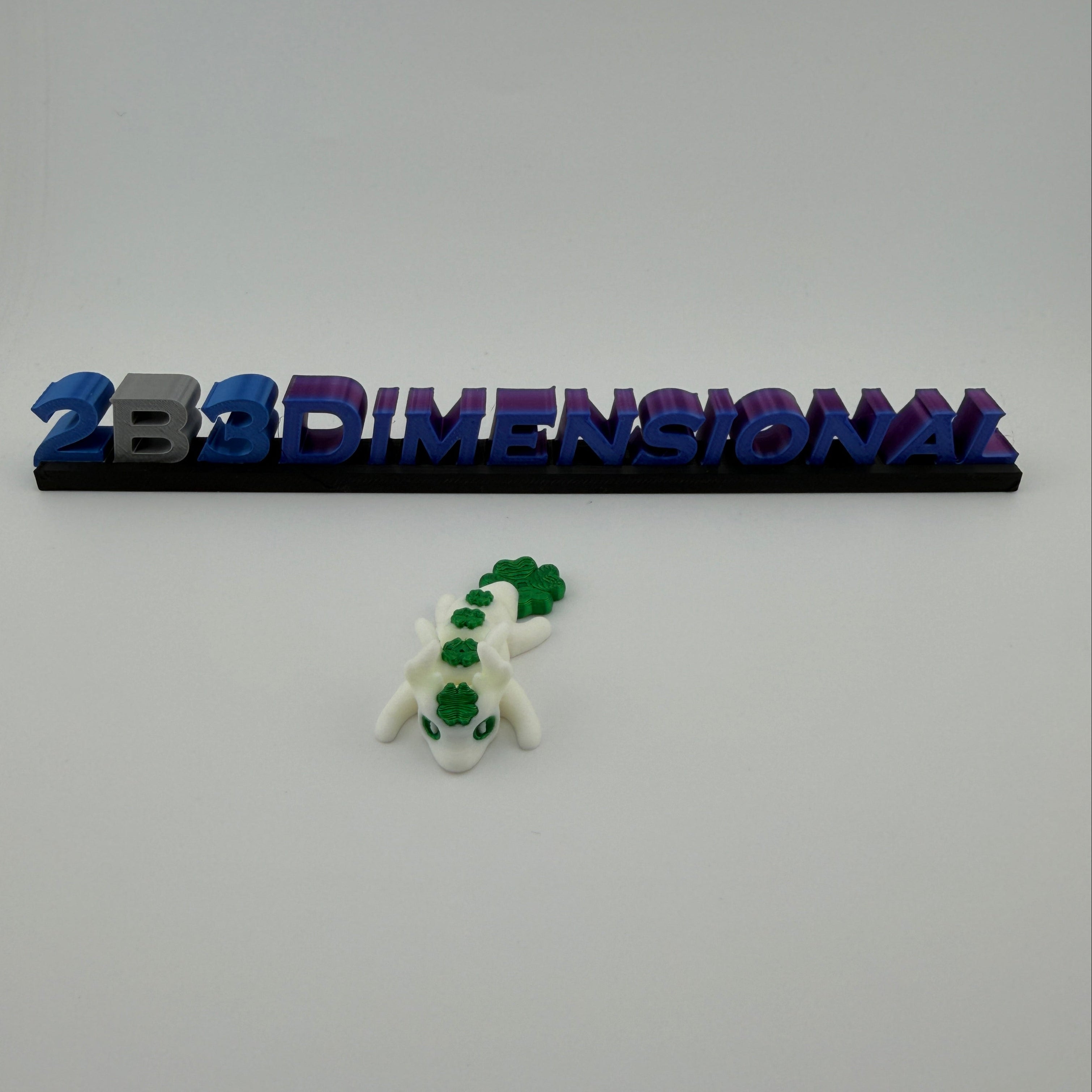 3D printed articulated mini lucky dragon