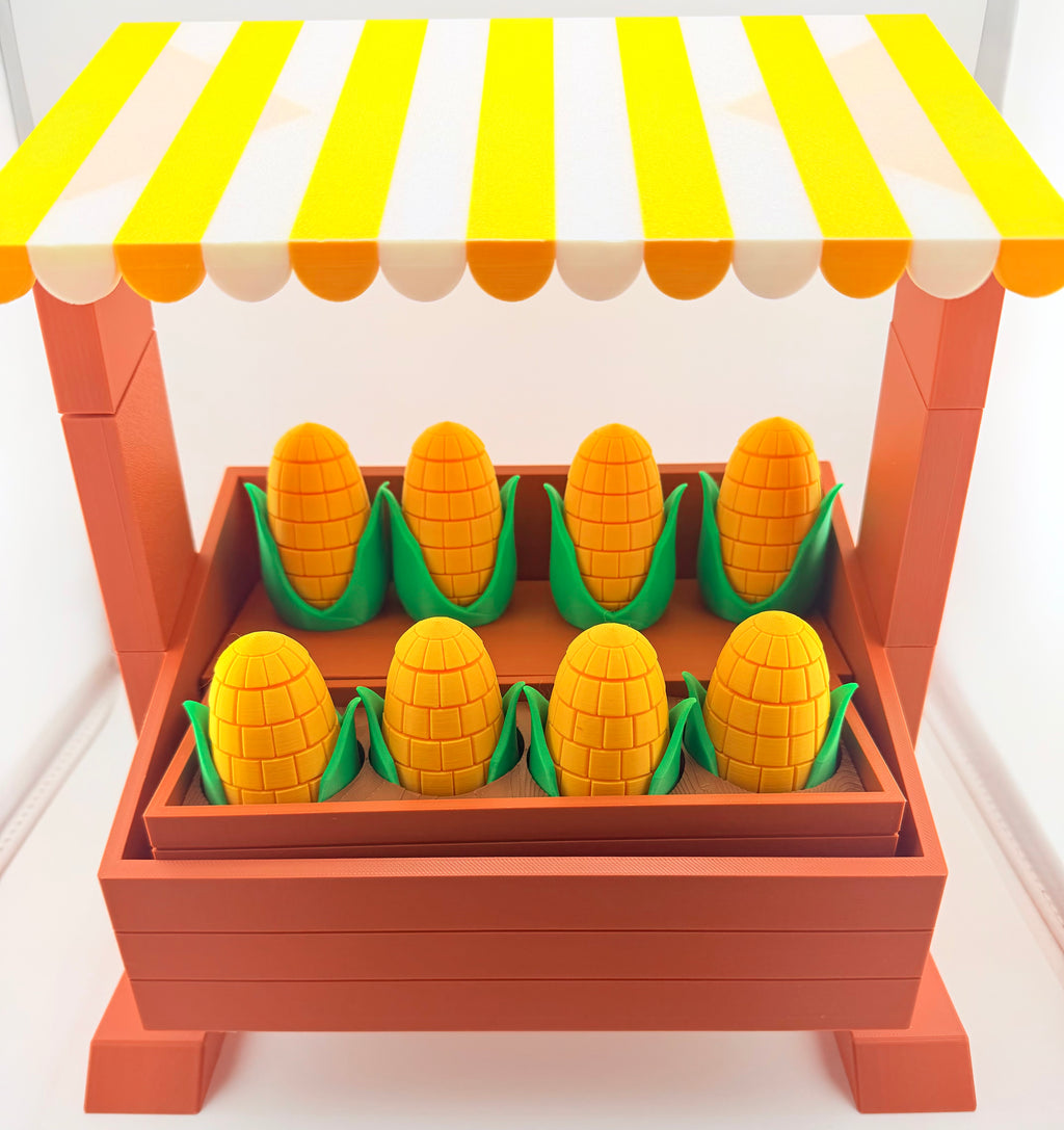 Farm Stand Display – Two-Step Market Shelf