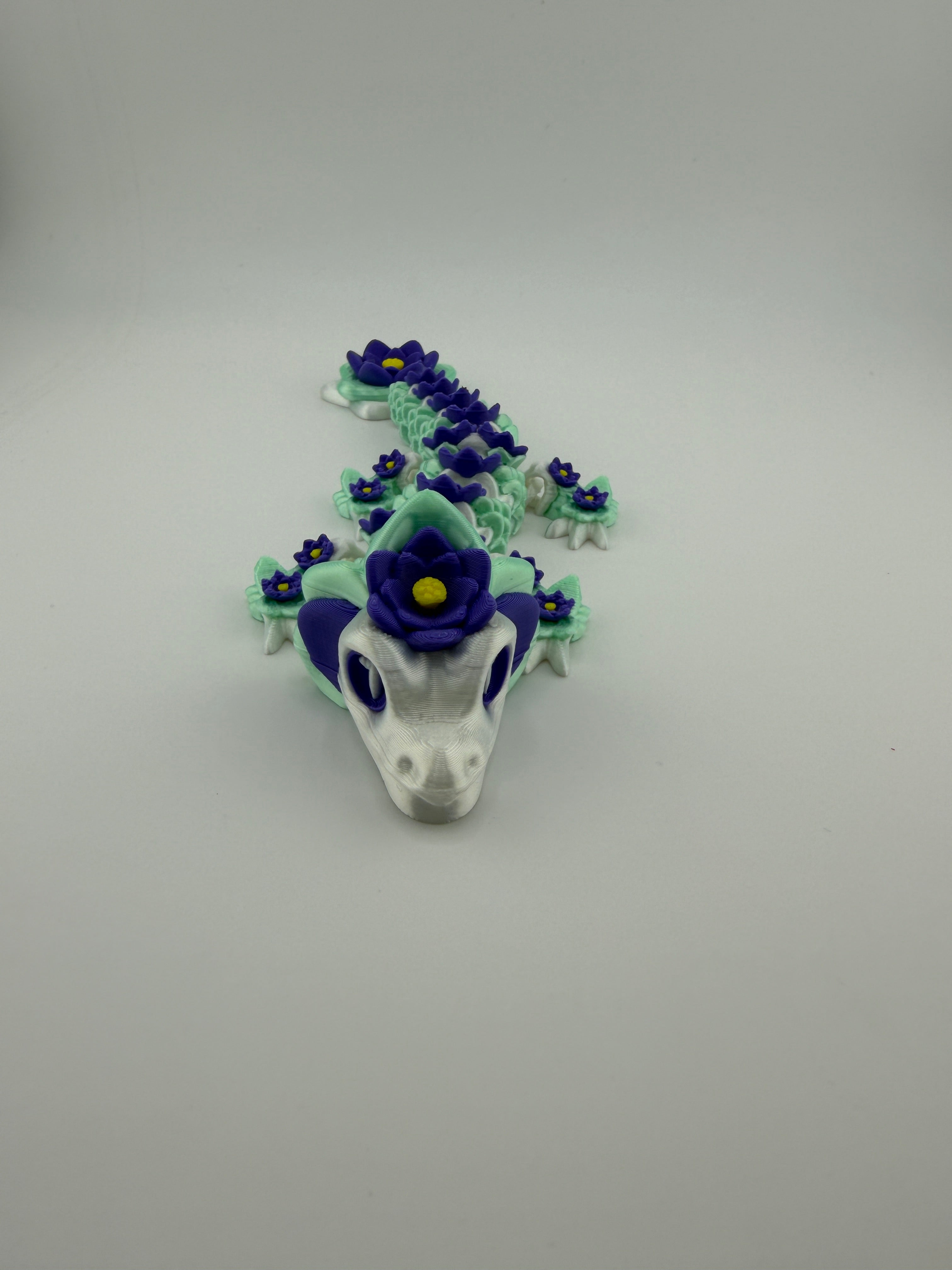 Sacred Lotus Dragon - 9 inch Articulated