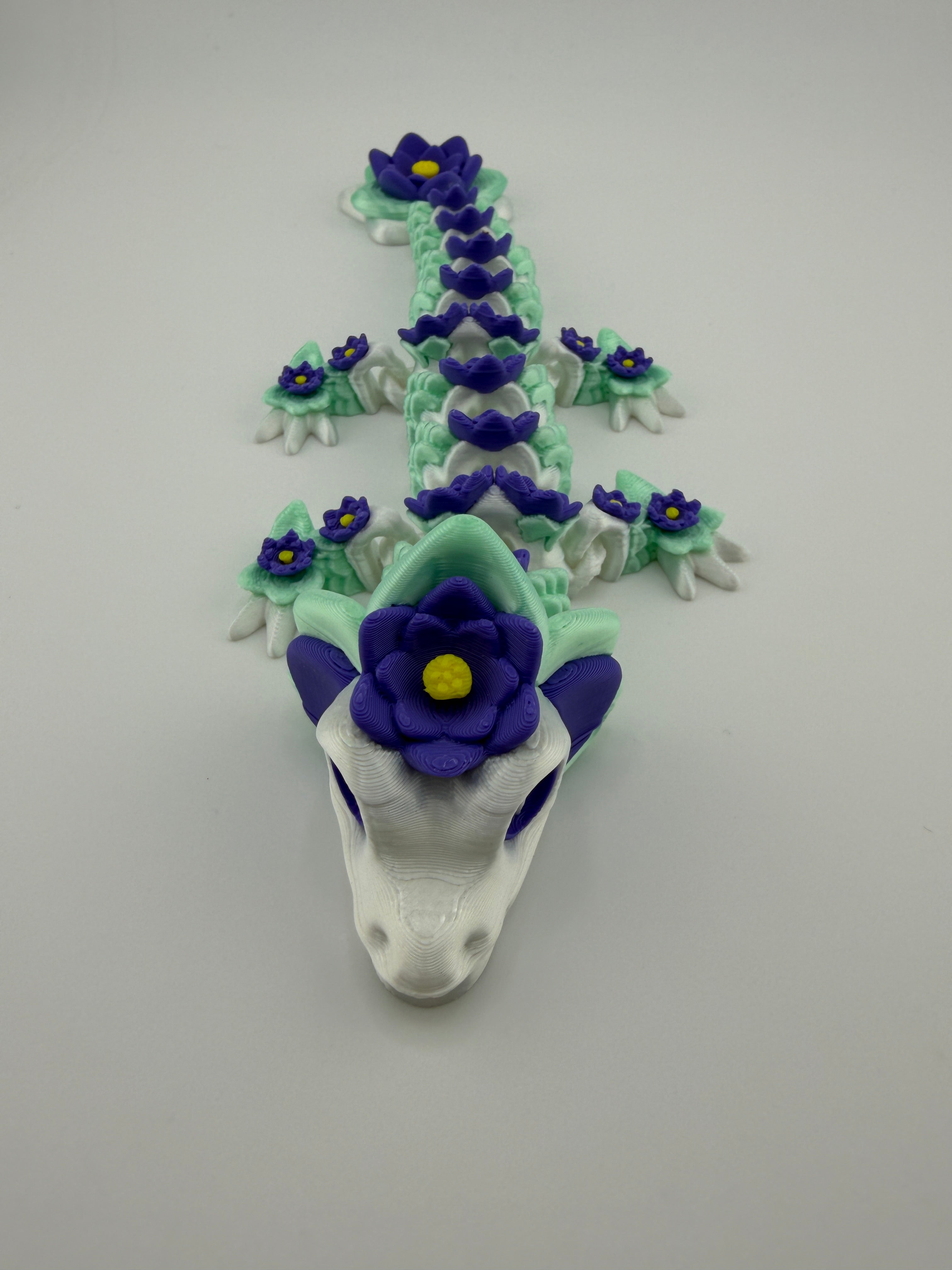 Sacred Lotus Dragon - 9 inch Articulated