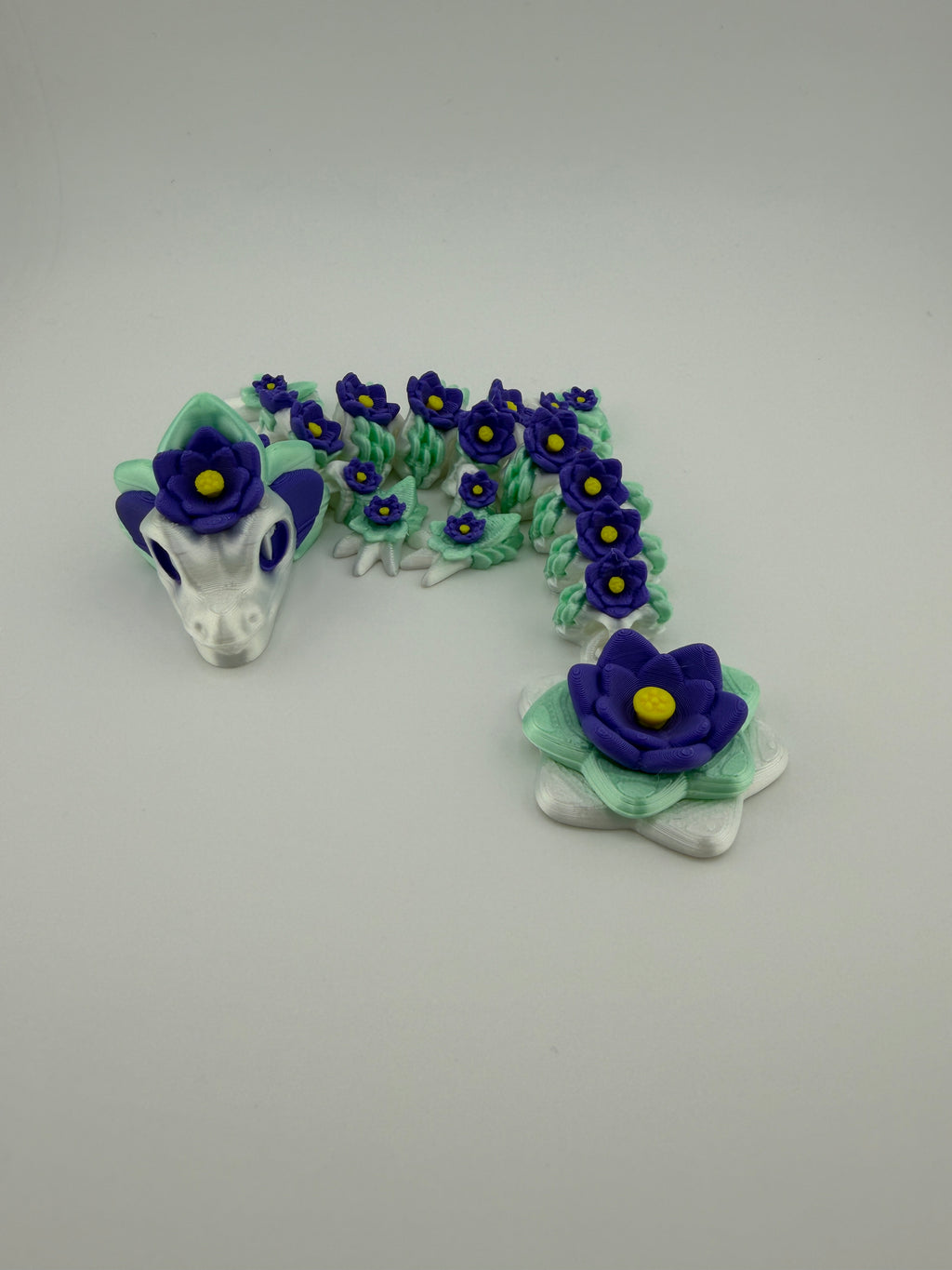 Sacred Lotus Dragon - 9 inch Articulated