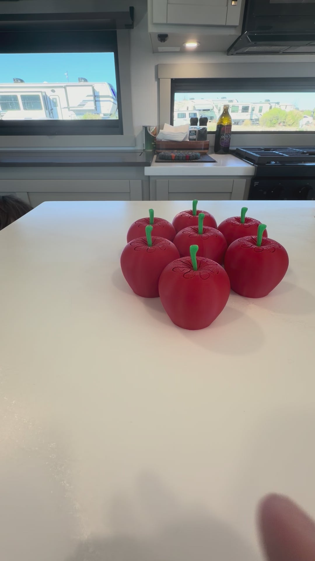 Fidget Apple with Pull-Out Core